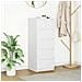 Credenza con Cassetti Bianco 37,5x35x99 cm in Legno Multistrato - Foto miniatura 1