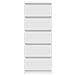 Credenza con Cassetti Bianco 37,5x35x99 cm in Legno Multistrato - Foto miniatura 9