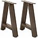 Gambe Tavolino Da Caffè A A 2 Pz 38x(42-43) Cm Acciaio - Foto miniatura 1