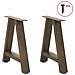 Gambe Tavolino Da Caffè A A 2 Pz 38x(42-43) Cm Acciaio - Foto miniatura 3