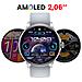 Smartwatch Monitoraggio Salute E Sport Con Schermo Amoled Ip68, Argento - Foto miniatura 5