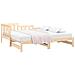 Dormeuse Estraibile 2x (90x190) Cm Legno Massello Di Pino - Foto miniatura 2