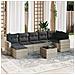 Set Divano da Giardino 8pz con Cuscini Grigio Chiaro Polyrattan - Foto miniatura 2