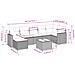 Set Divano da Giardino 8pz con Cuscini Grigio Chiaro Polyrattan - Foto miniatura 3