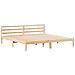 Struttura Letto con Testata 180x210 cm Legno Massello di Pino - Foto miniatura 3