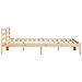 Struttura Letto con Testata 180x210 cm Legno Massello di Pino - Foto miniatura 6