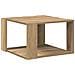 Tavolino da caffè Rovere artigianale 51,5x51,5x30 cm Legno massello - Foto miniatura 7