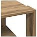 Tavolino da caffè Rovere artigianale 51,5x51,5x30 cm Legno massello - Foto miniatura 8