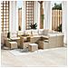 Set Divano da Giardino 12 pcs Beige e Crema 80 x 80 x 71 cm - Foto miniatura 2