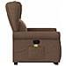 Poltrona Alzapersona Massaggiante Reclinabile Marrone Tessuto - Foto miniatura 5
