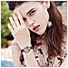 Bracciale Cuore E Diamanti Compatibile Con Garmin Lily 2 - Elegante Semichiusura In Lega Di Zinco Black - Foto miniatura 5