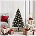 Albero di Natale artificiale con luci integrate Nero 120 cm PVC - Foto miniatura 2