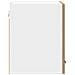 Armadio pensile con porta Riga 2 pcs Rovere Artigiano e Bianco - Foto miniatura 7