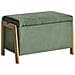 Cassapanca Edland Tessuto Verde - Foto miniatura 2