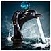 Rubinetto per lavabo da bagno, Blackswan, tipo M252 Delfin, modello nero, misura 25,5 cm - Foto miniatura 3