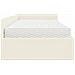 Struttura Letto Angolare con Materasso 2 pcs Crema Velluto - Foto miniatura 8