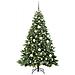 Albero di Natale artificiale con 300 LED Verde 180 cm PE e PVC - Foto miniatura 3