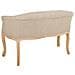 Divano In Legno Con Rivestimento Panna 107x61x70h - Foto miniatura 4