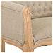 Divano In Legno Con Rivestimento Panna 107x61x70h - Foto miniatura 5