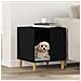 Cuccia per cani Nero 44 x 42 x 49 cm Legno multistrato - Foto miniatura 2