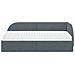 Struttura Letto Angolare con Materasso 2 pcs Grigio Velluto - Foto miniatura 5