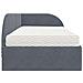 Struttura Letto Angolare con Materasso 2 pcs Grigio Velluto - Foto miniatura 8