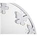 Specchio Tondo White Butterfly In Ferro Bianco E Oro Con Farfalle - Foto miniatura 3