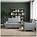 Set di Divani con Storage 2 pcs Grigio Chiaro Poliestere - Foto miniatura 2
