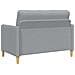 Set di Divani con Storage 2 pcs Grigio Chiaro Poliestere - Foto miniatura 4