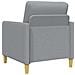 Set di Divani con Storage 2 pcs Grigio Chiaro Poliestere - Foto miniatura 5