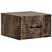 Mobiletto da notte a muro 2 pcs Rovere Fumo 34,5 x 33 x 20 cm - Foto miniatura 3