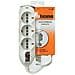 3699DB multipresa Slot9 - 6 prese 2P+T bipasso 10/16A e 3 prese tedesche P30 - con cavo - spina 16A - interruttore luminoso - cavo 1,5 mt - colore bianco - Foto miniatura 2