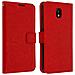 Custodia Portafoglio Stile Vintage Per Samsung Galaxy J3 2017 - Rossa - Foto miniatura 2