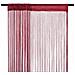 2 Pz Tende A Fili 100x250 Cm Rosso Borgogna - Foto miniatura 1