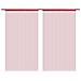 2 Pz Tende A Fili 100x250 Cm Rosso Borgogna - Foto miniatura 2
