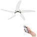 Ventilatore Da Soffitto Decorato Con Luce 128 Cm Bianco - Foto miniatura 1