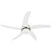 Ventilatore Da Soffitto Decorato Con Luce 128 Cm Bianco - Foto miniatura 10