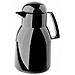 Thermos Top In Hochglaenzendem Duro Plastica Con Tappo A Vite, Nero, 1l - Foto miniatura 1