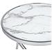 Tavolino Meridian Effetto Marmo Argento - Foto miniatura 2