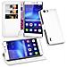 Custodia Compatibile Con Honor 6 Plus In Bianco Fumo - Coperchio Protettiva Con Chiusura Magnetica, Funzione Stand E Tasca Per Le Carte - Foto miniatura 5