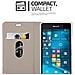 Custodia Compatibile Con Nokia Lumia 950 In Blu Scuro Nero - Coperchio Protettiva Con Chiusura Magnetica, Funzione Stand E Tasca Per Le Carte - Foto miniatura 2
