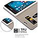 Custodia Compatibile Con Nokia Lumia 950 In Blu Scuro Nero - Coperchio Protettiva Con Chiusura Magnetica, Funzione Stand E Tasca Per Le Carte - Foto miniatura 5