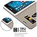 Custodia Compatibile Con Nokia Lumia 950 In Blu Scuro Nero - Coperchio Protettiva Con Chiusura Magnetica, Funzione Stand E Tasca Per Le Carte - Foto miniatura 3