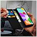 Custodia Samsung Galaxy A41 Portafoglio Supporto Video Cover Soft Touch Nero - Foto miniatura 3