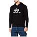Alpha Industries 178312 03 Felpa Con Cappuccio, Nero, L Uomo - Foto miniatura 1