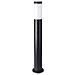 V-tac Vt-838 Portalampada Wall Light Da Giardino Con Fissaggio A Terra 80cm In Acciaio Inox Colore Nero 1xe27 Ip44 - Sku 8978 - Foto miniatura 1