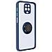 Cover Xiaomi Redmi Note 9s / 9 Pro / 9 Pro Max Anello Metallo Supporto Blu - Foto miniatura 5