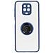Cover Xiaomi Redmi Note 9s / 9 Pro / 9 Pro Max Anello Metallo Supporto Blu - Foto miniatura 1