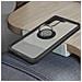 Cover Samsung Galaxy S21 Anello In Metallo Funzione Supporto Nero - Foto miniatura 5