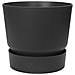 Vaso Per Fiori Rotondo Greenville 40 - Esterno - Ø 39 X H 36,8 Cm - Nero Vivente - Foto miniatura 2